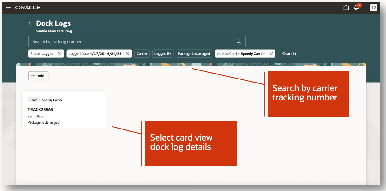 Dock Logs