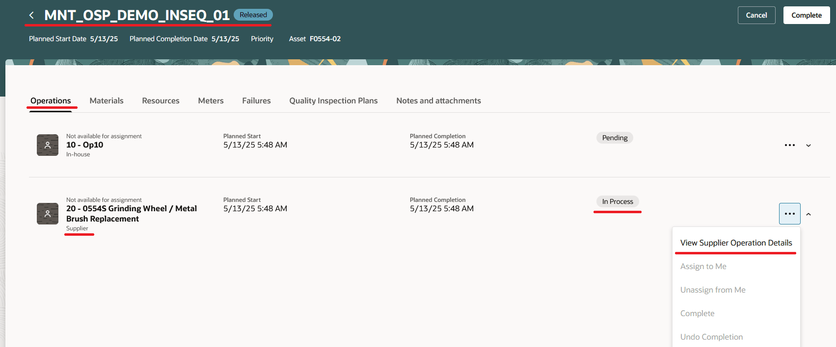 My Maintenance Work with OSP Operations