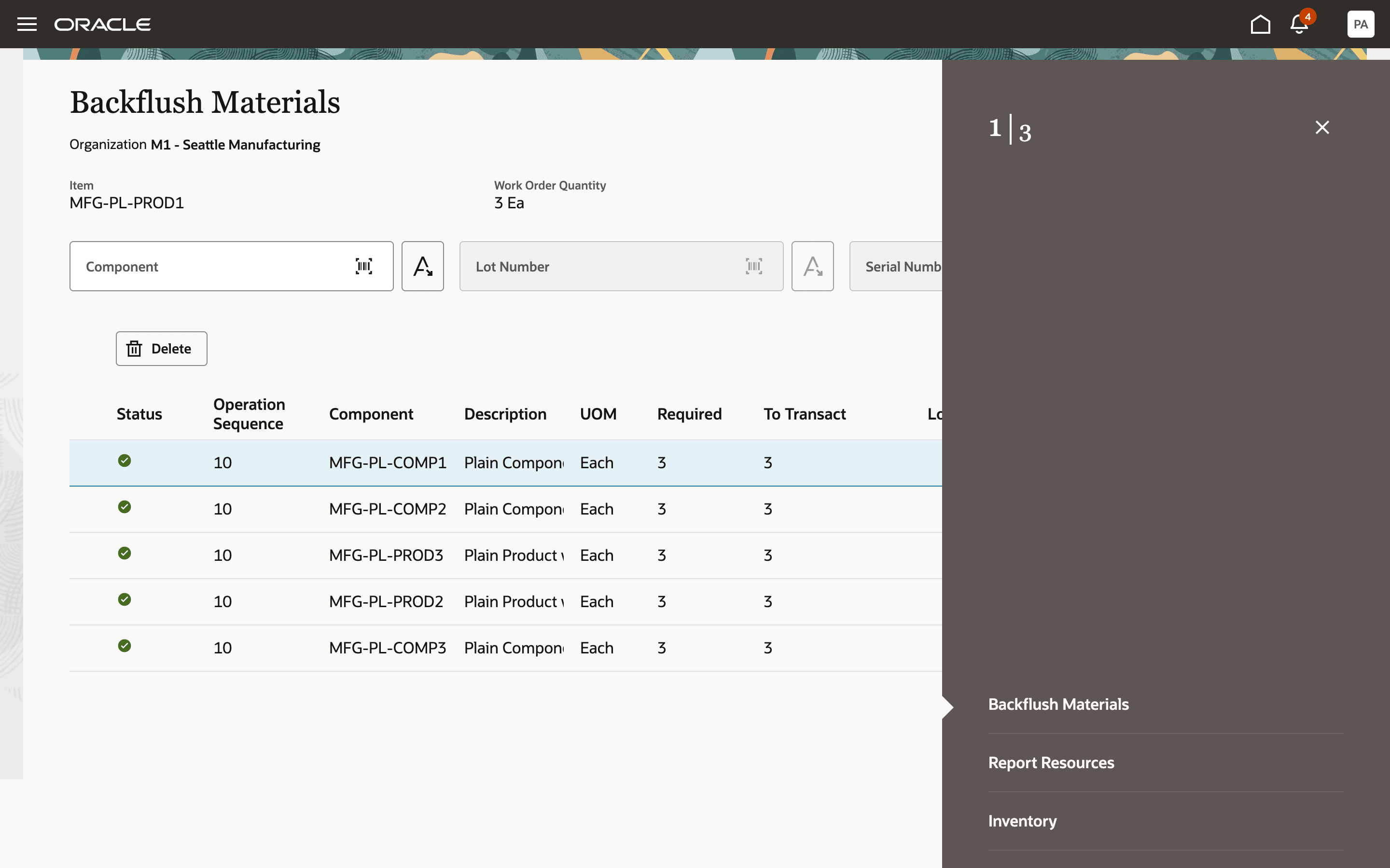 Complete Orderless Transactions with Details