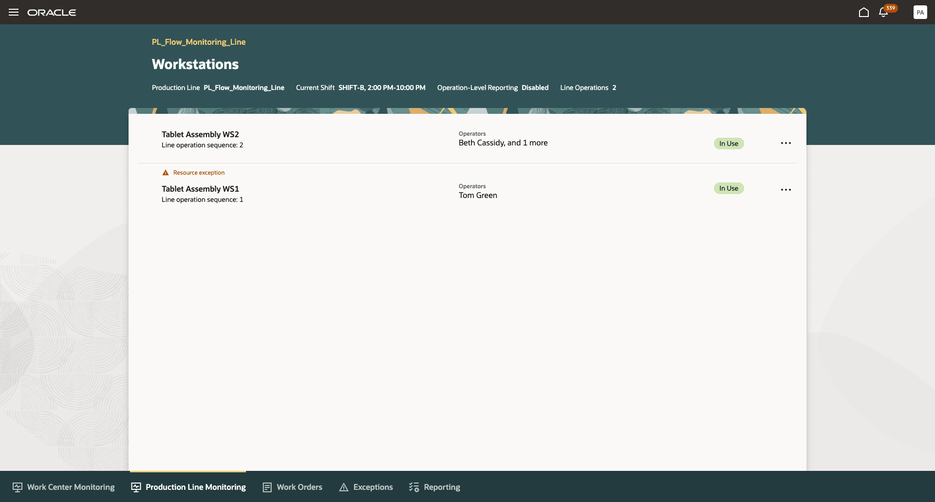 View workstation details