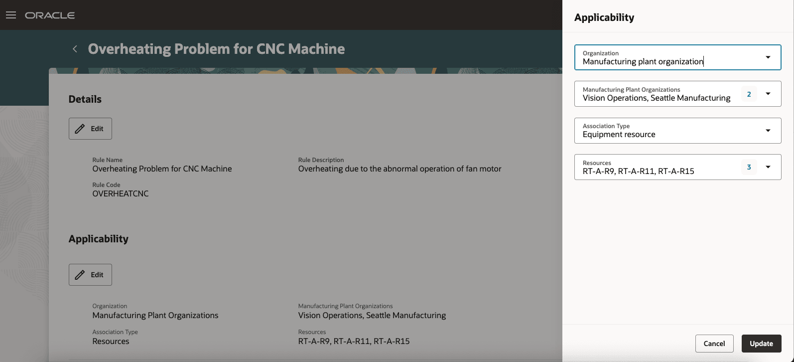 Select Applicability Related to Organizations and/or Resources