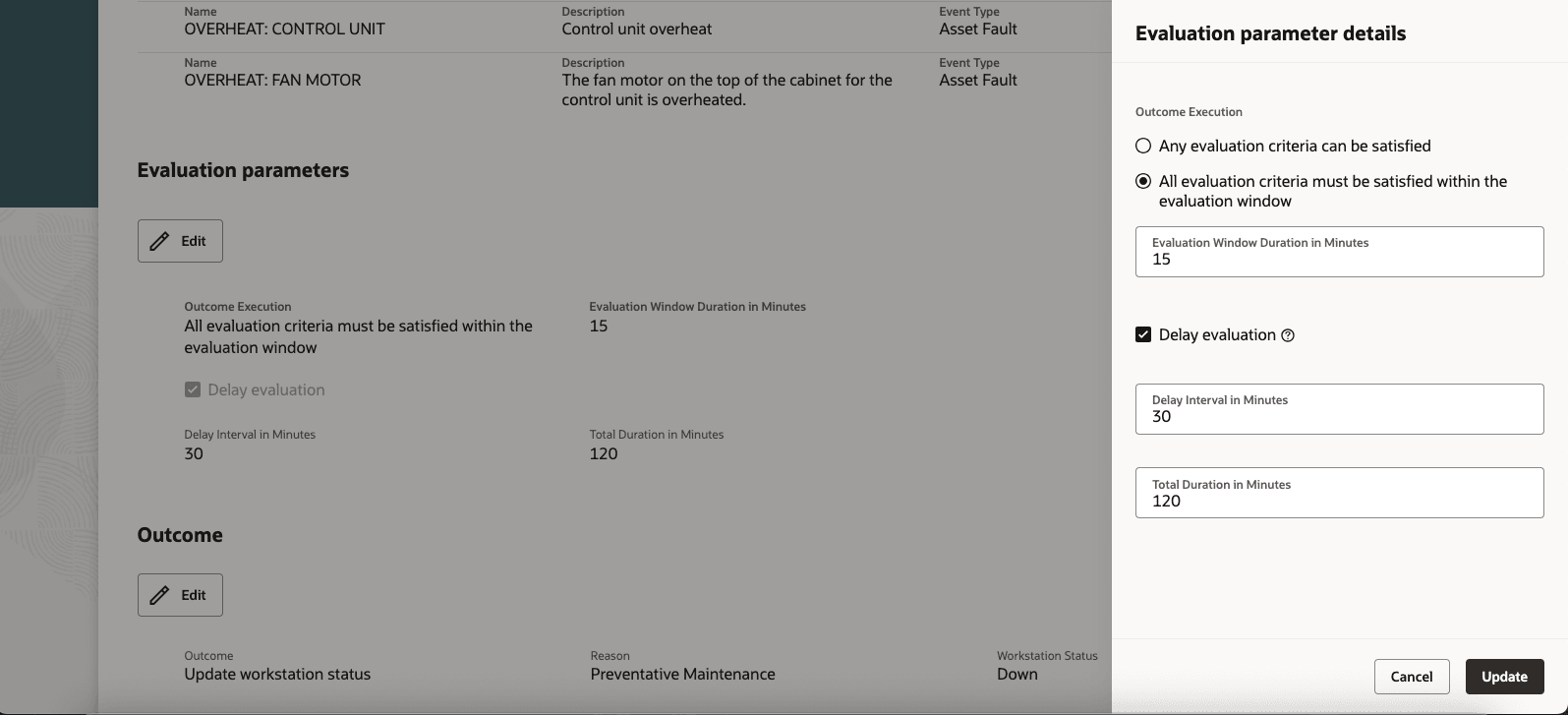 Optionally, Configure Delay Evaluation