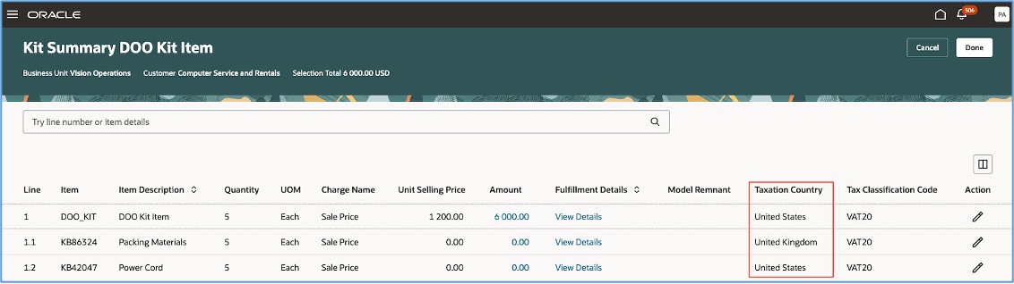Revise Attributes on Summary Page