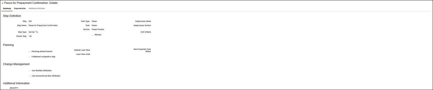Pause for Prepayment Confirmation: Details