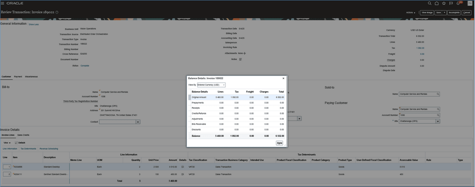 Invoice that doesn't have payment's receipt