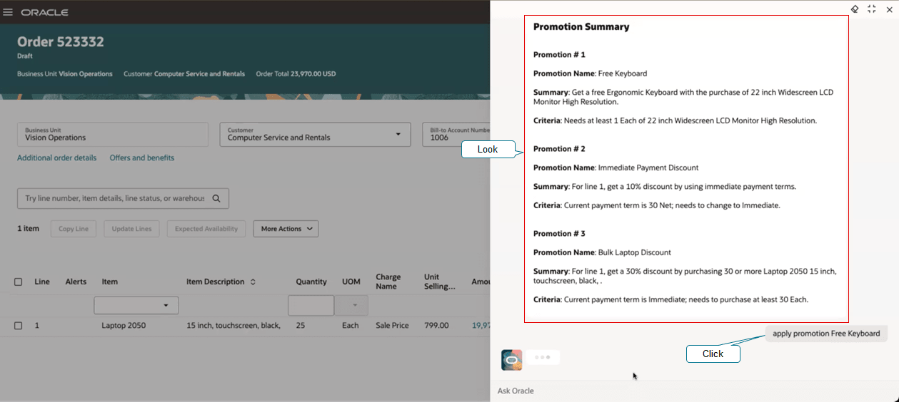 Promotions Summary  for AI Agent: Sales Promotions Advisor