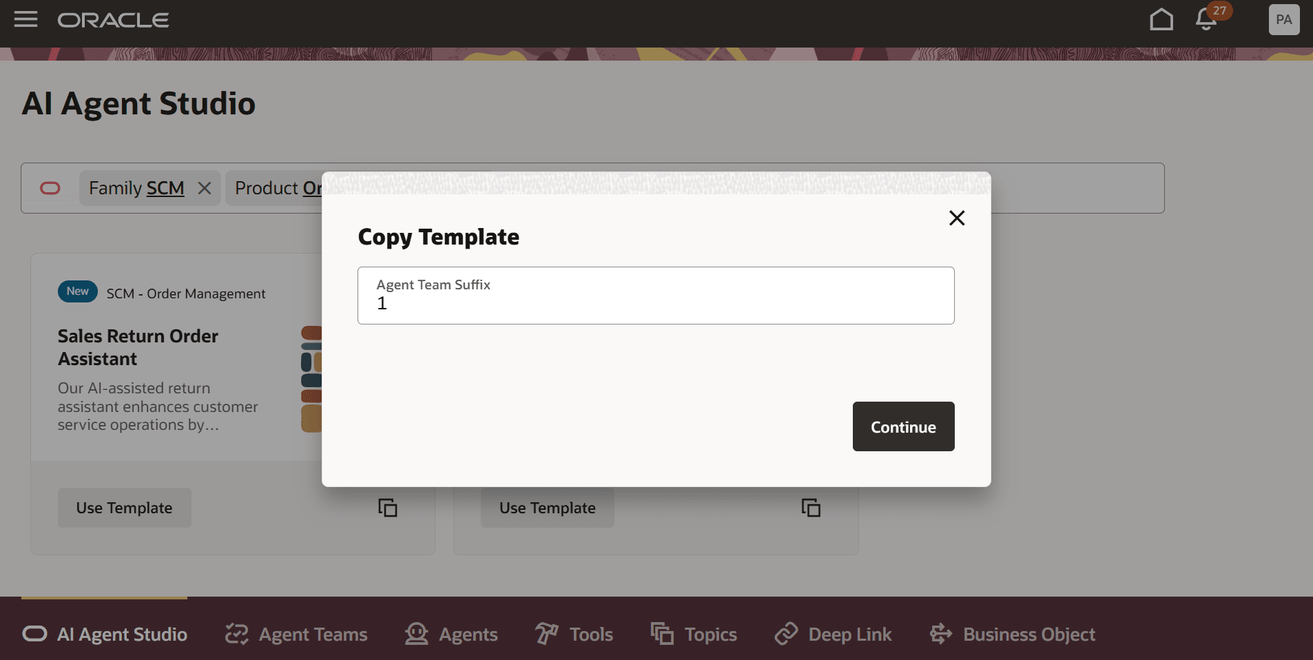 Copy template  for AI Agent: Sales Promotions Advisor