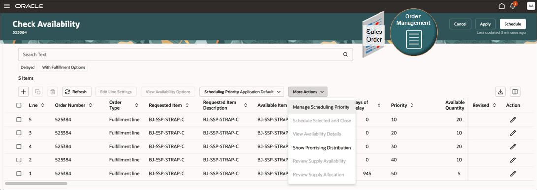 Check Availability page