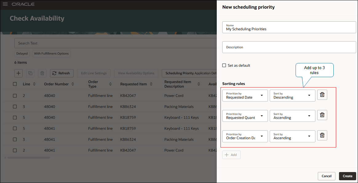 My Scheduling Priorities