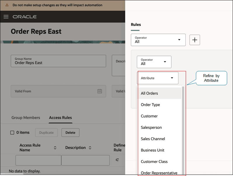 Rules to refine access control