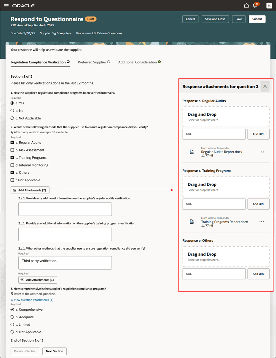Respond to Questionnaire 2