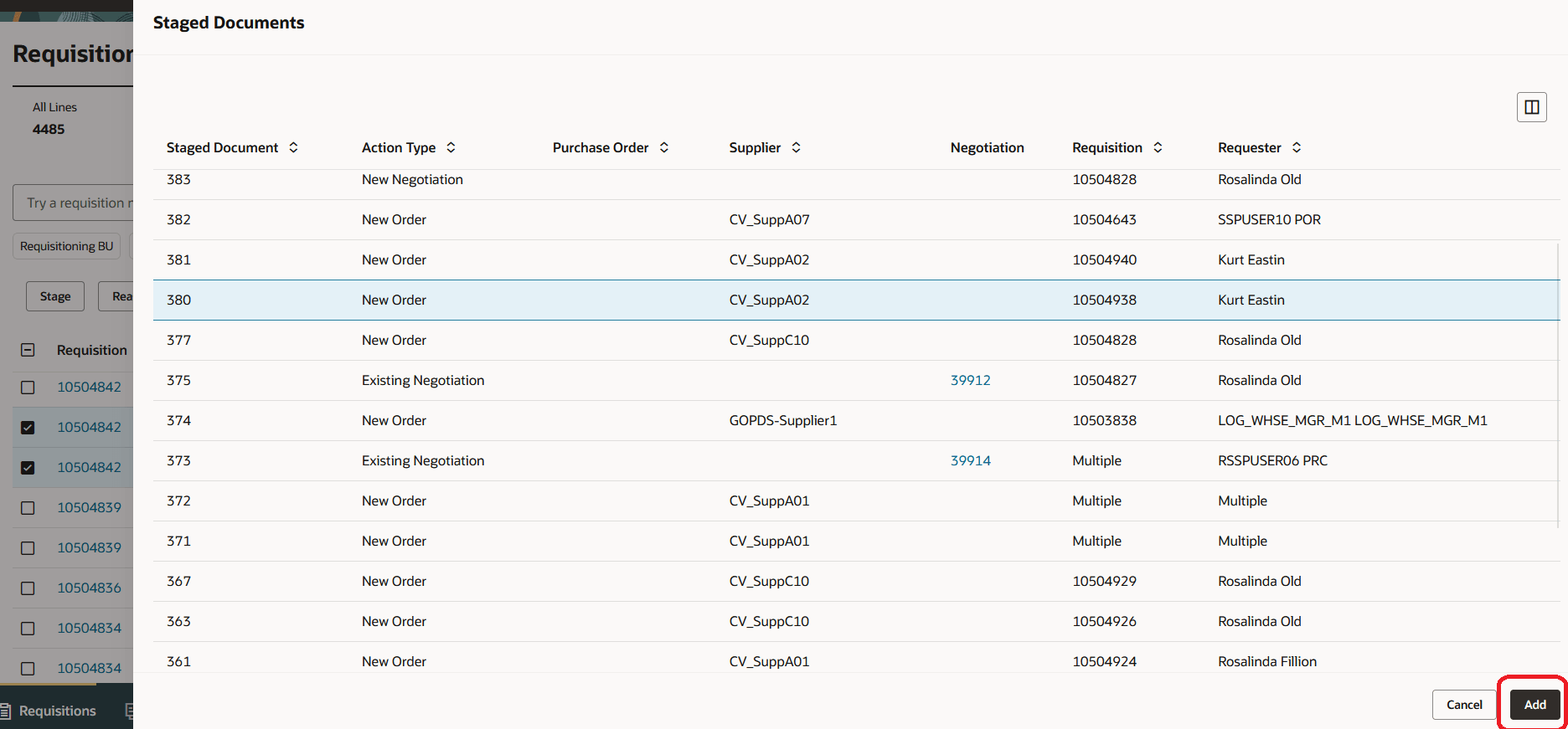 Staged Documents Drawer