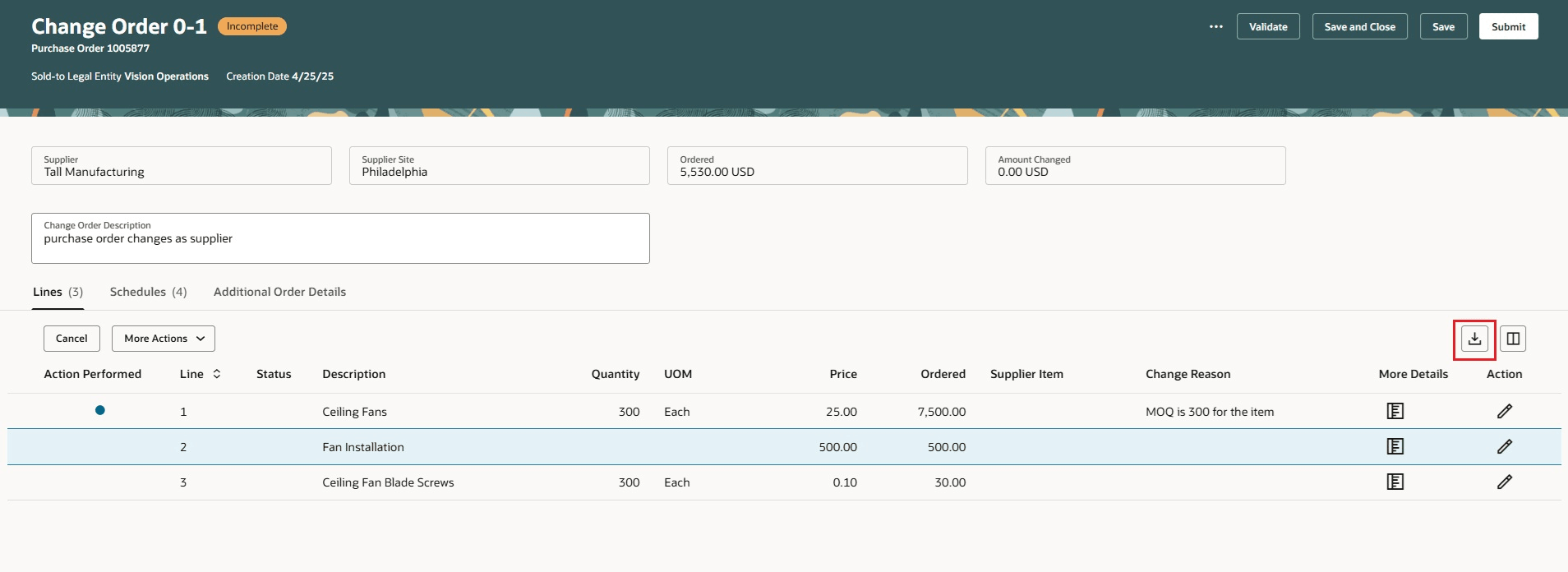 Use the Export to Excel Icon to Download an Excel File&nbsp;