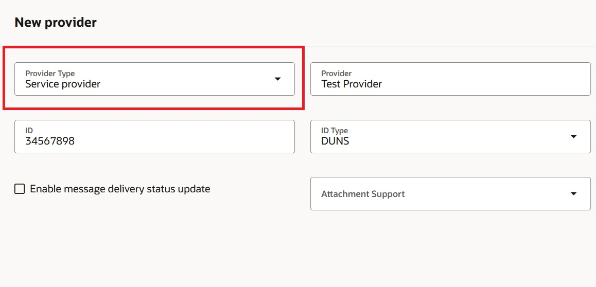 Add a Service Provider