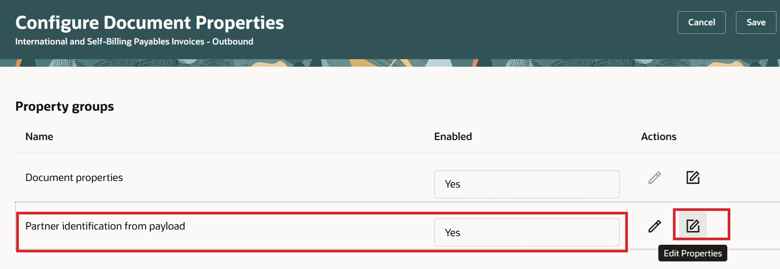 Configure Document Properties