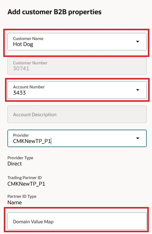 Add Customer B2B Properties