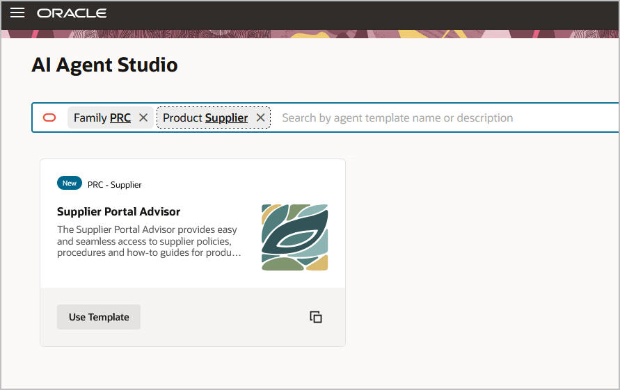 Supplier Portal Advsor Template