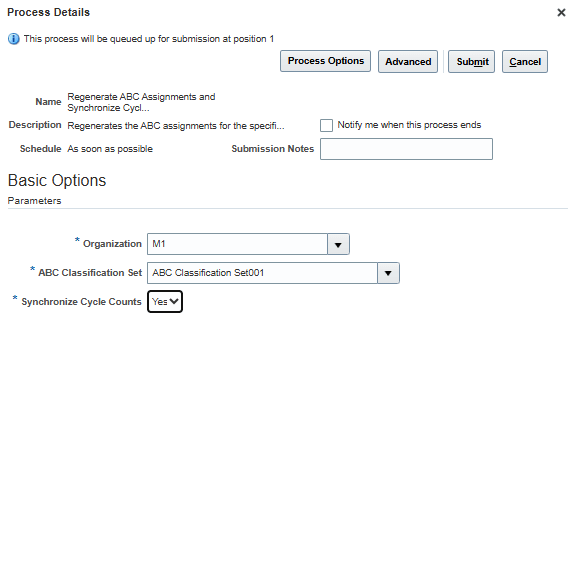 Regenerate ABC Assignments and Synchronize Cycle Counts ESS