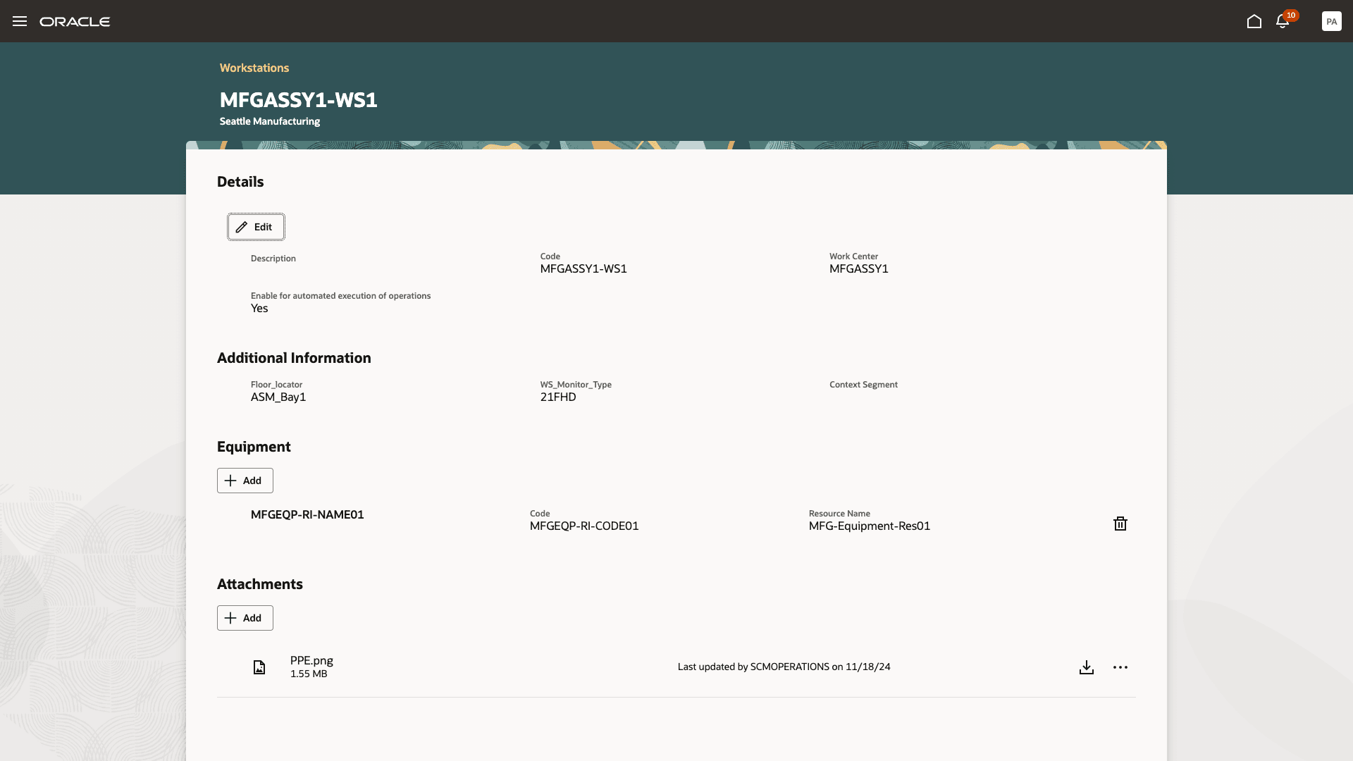 Enable Workstation to Support Automated Execution of Operations