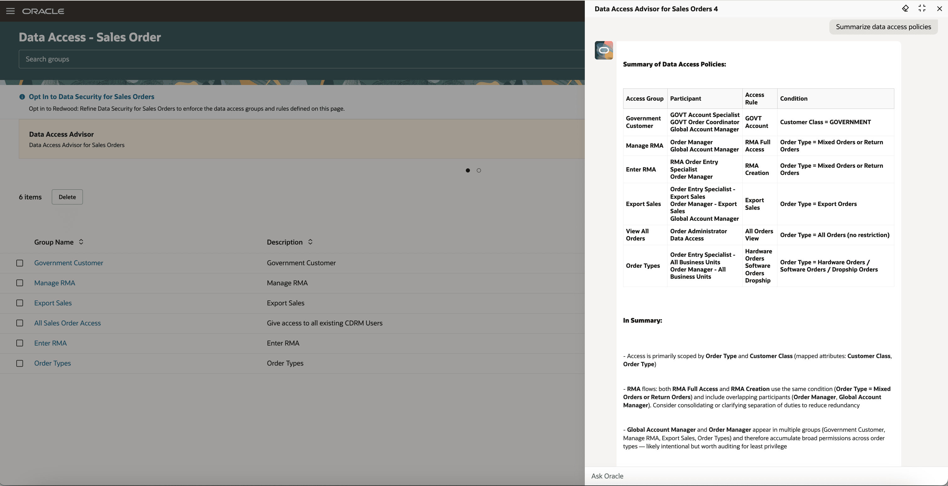 Review Data Access Policies