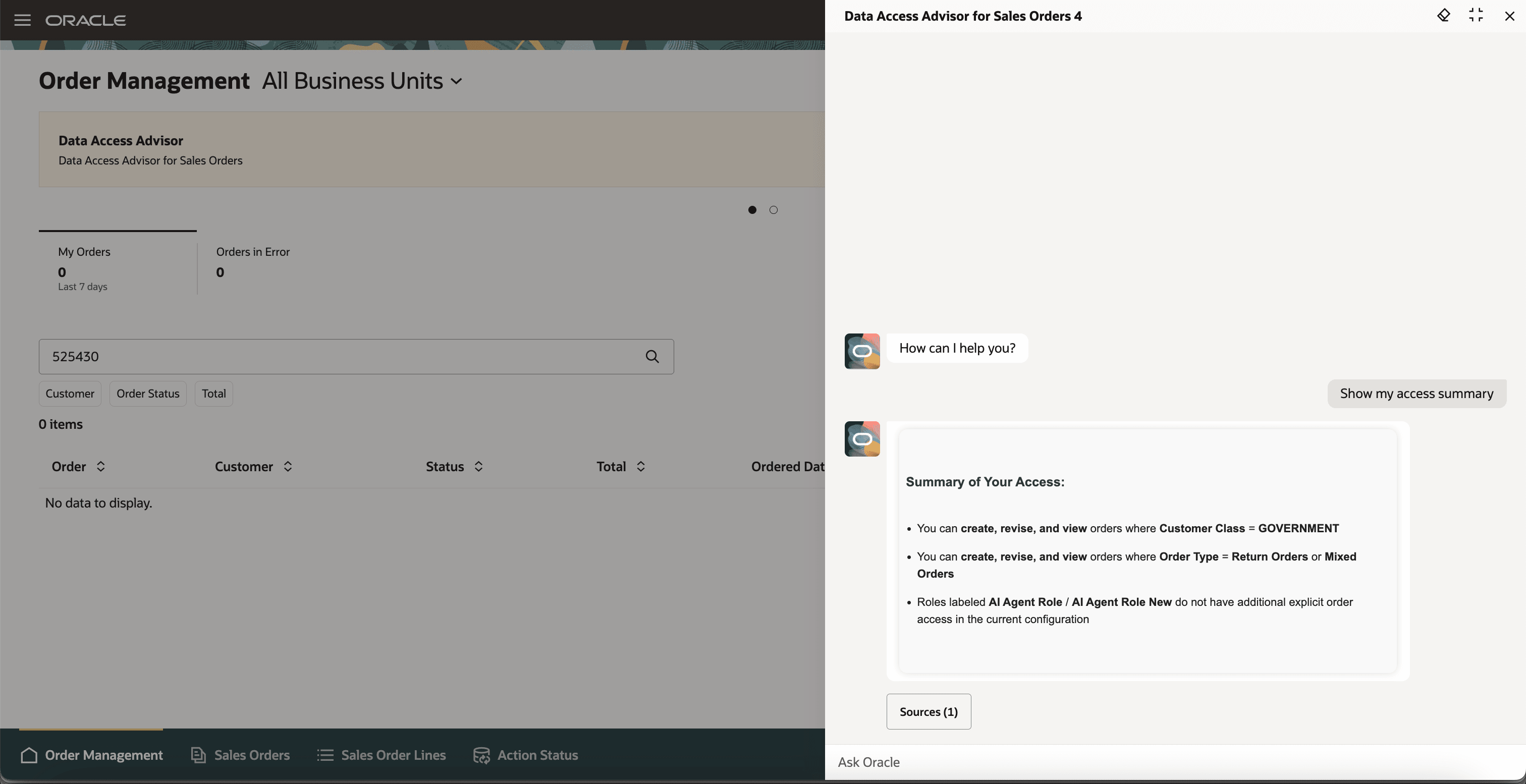 Query Access Summary