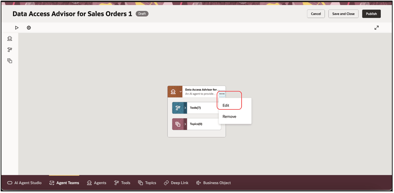 Data Access Advisor for Sales Orders 1