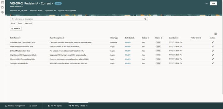 Manage all your rules in a single location