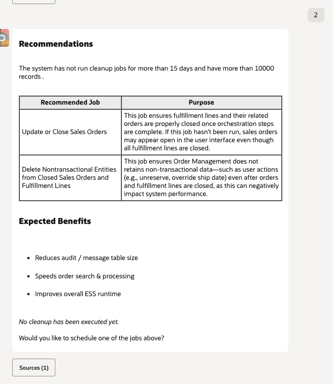 recommendations and benefits