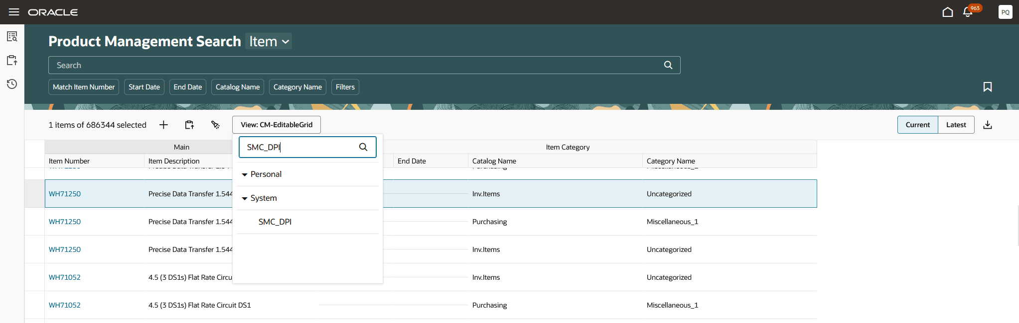 Use Search to Find a View