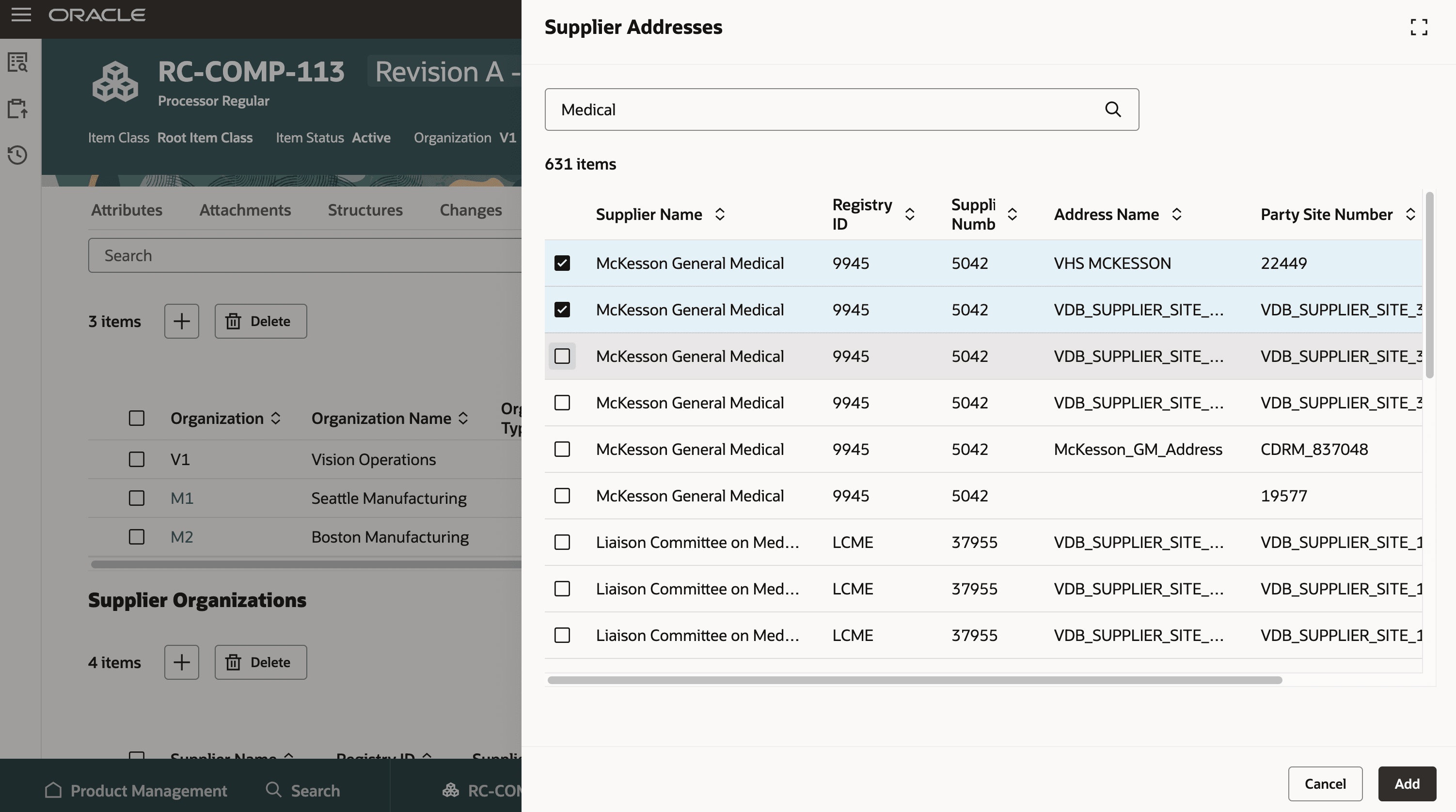 Add Supplier Addresses