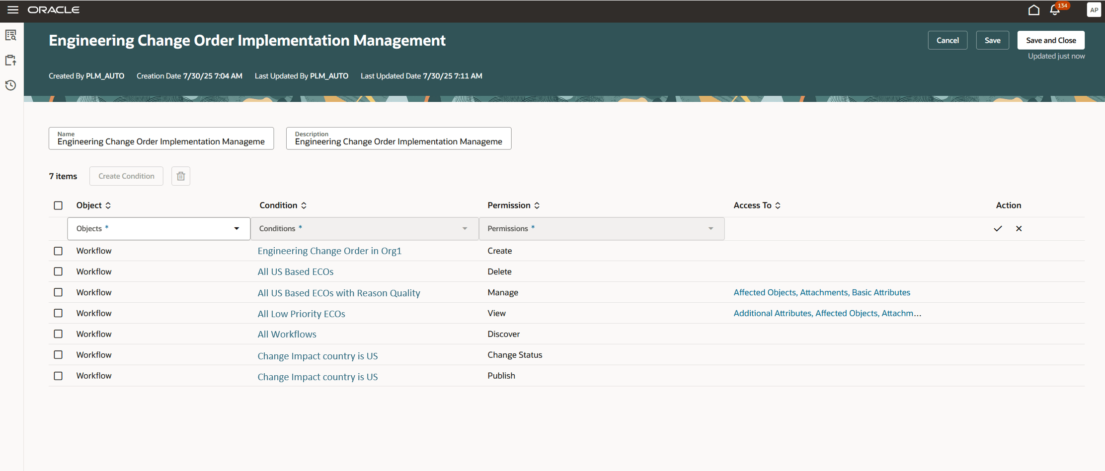 New Permission Set Page Showing All Permissions Applicable for Workflows