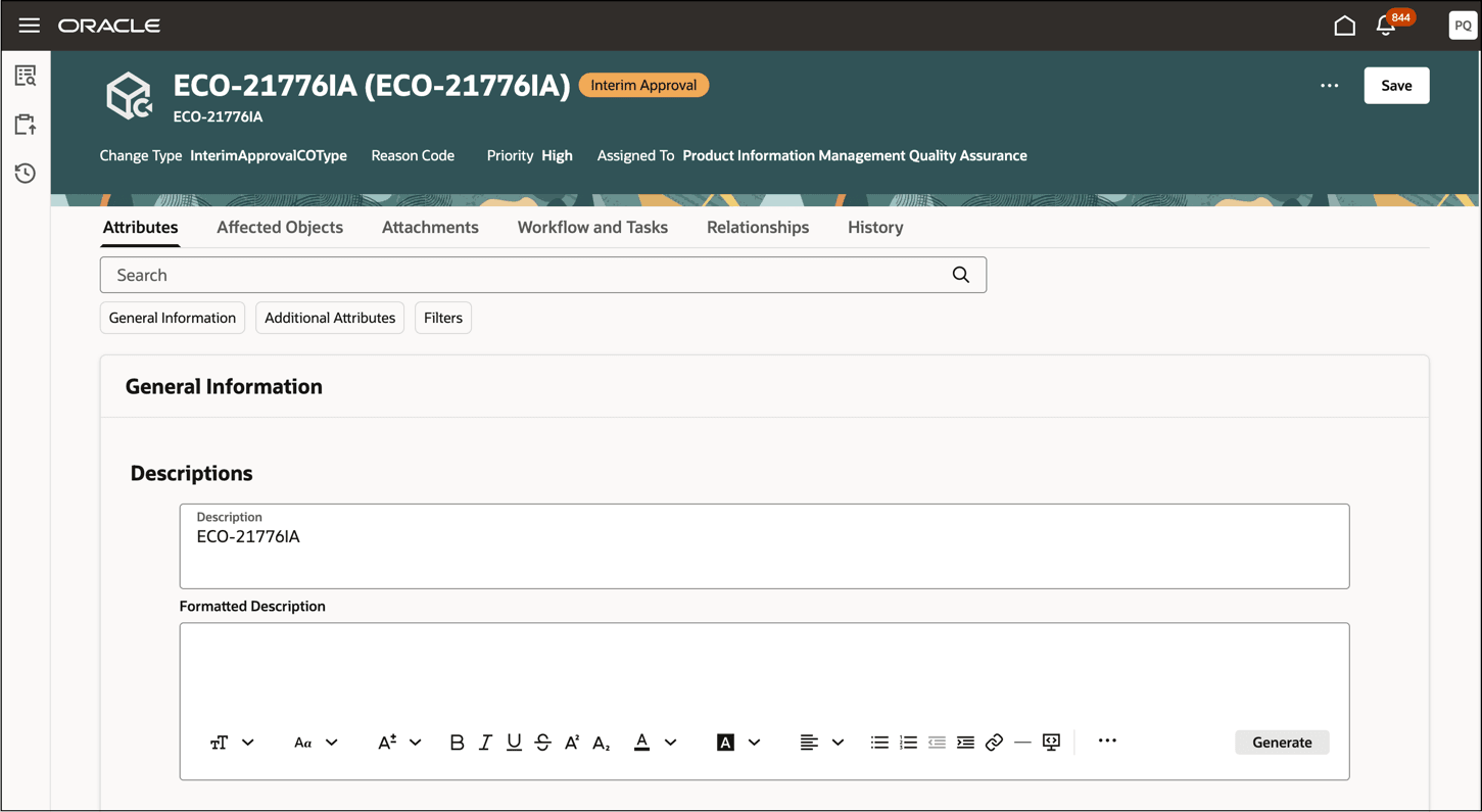 Color Coded Workflow Status Displayed with Page Title