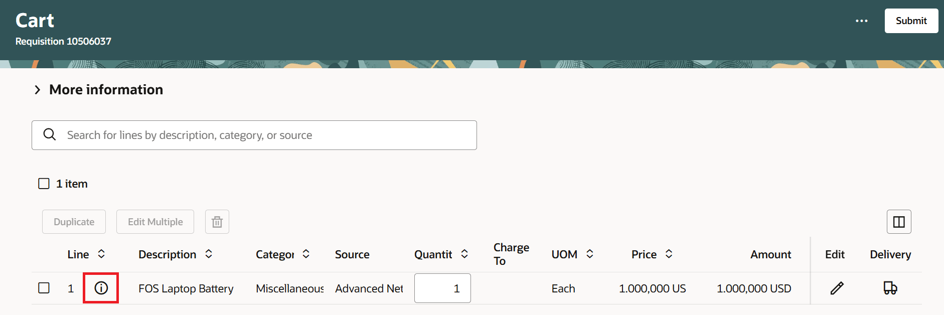 Table View Navigation to Additional Details
