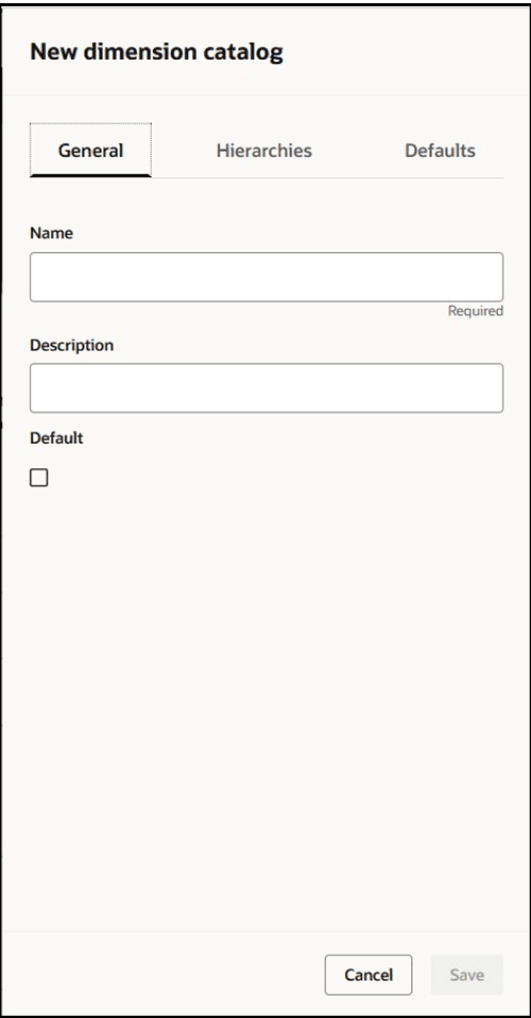Drawer Named New Dimension Catalog