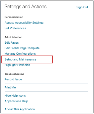 Logging into Setup and Maintenance