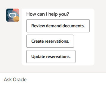 Select your query on invoking the agent