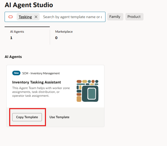 Inventory Tasking Assistant Agent Template