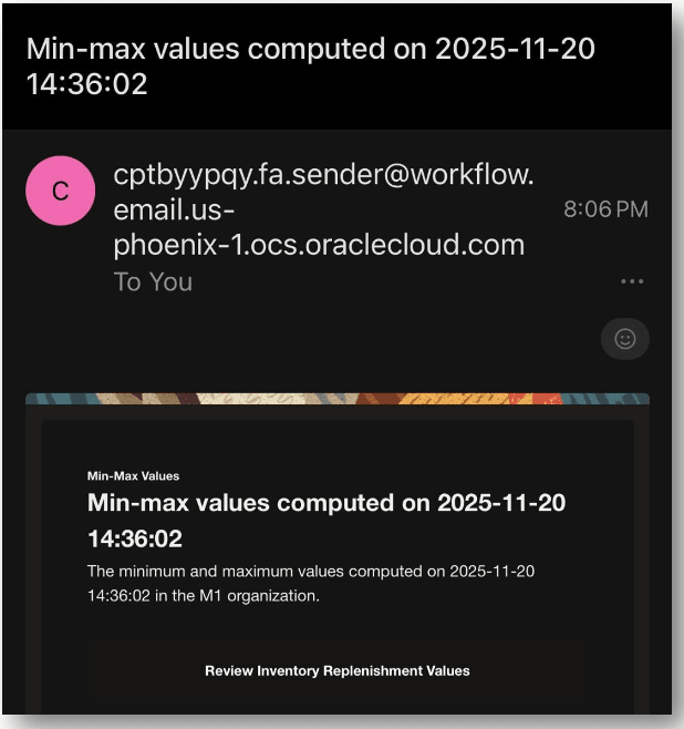 Nudge Email Notification