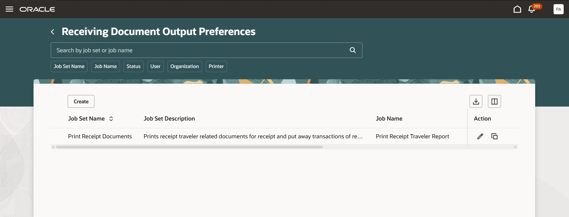 Receiving Document Output Preferences
