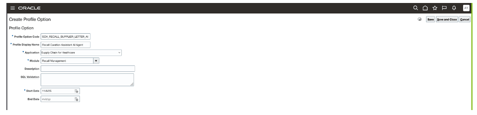 Profile option for extended AI agent