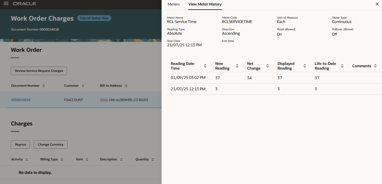 View Meter History UI