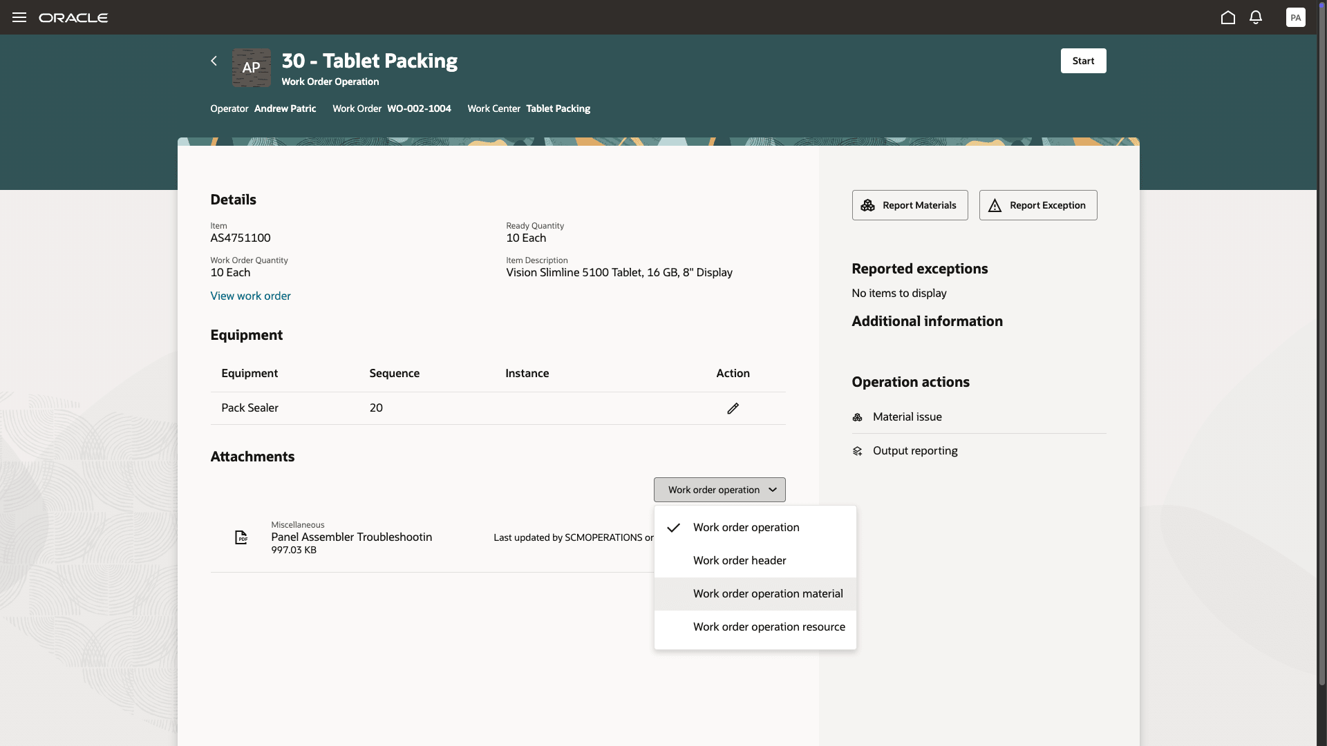 View All Work Order Attachments