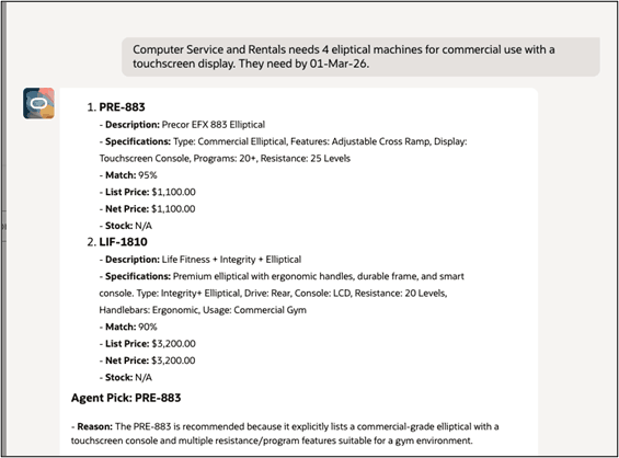 Agent shows need by date on the prompt.
