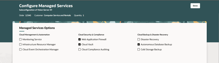 Configure child model