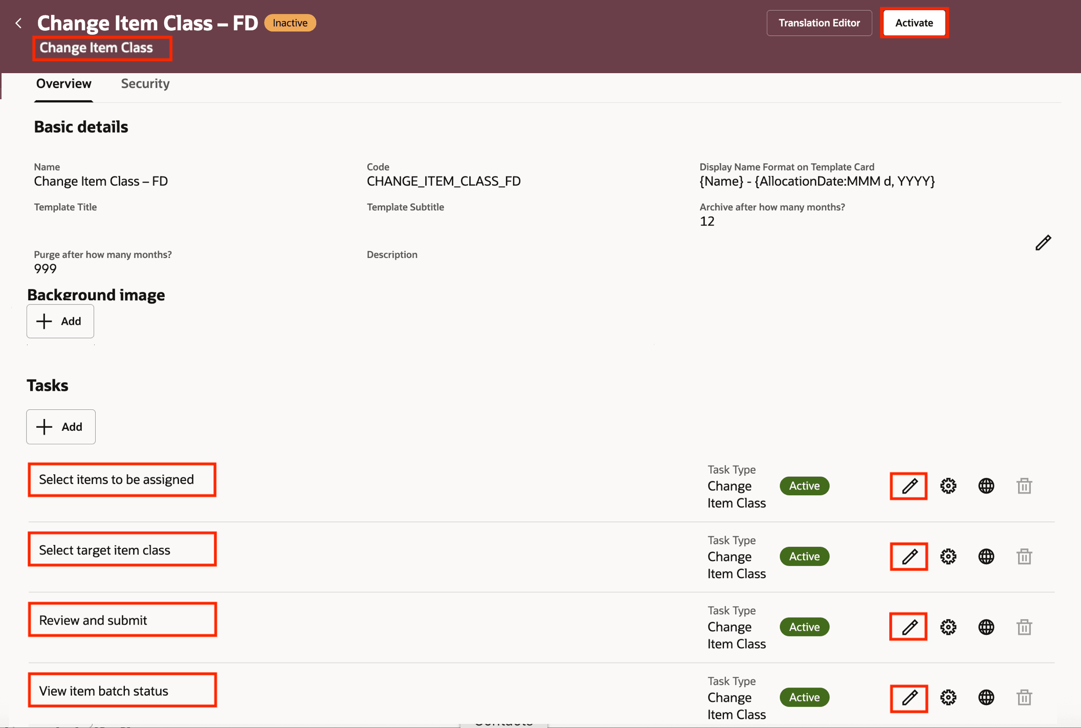 Task Flow in the Draft Mode