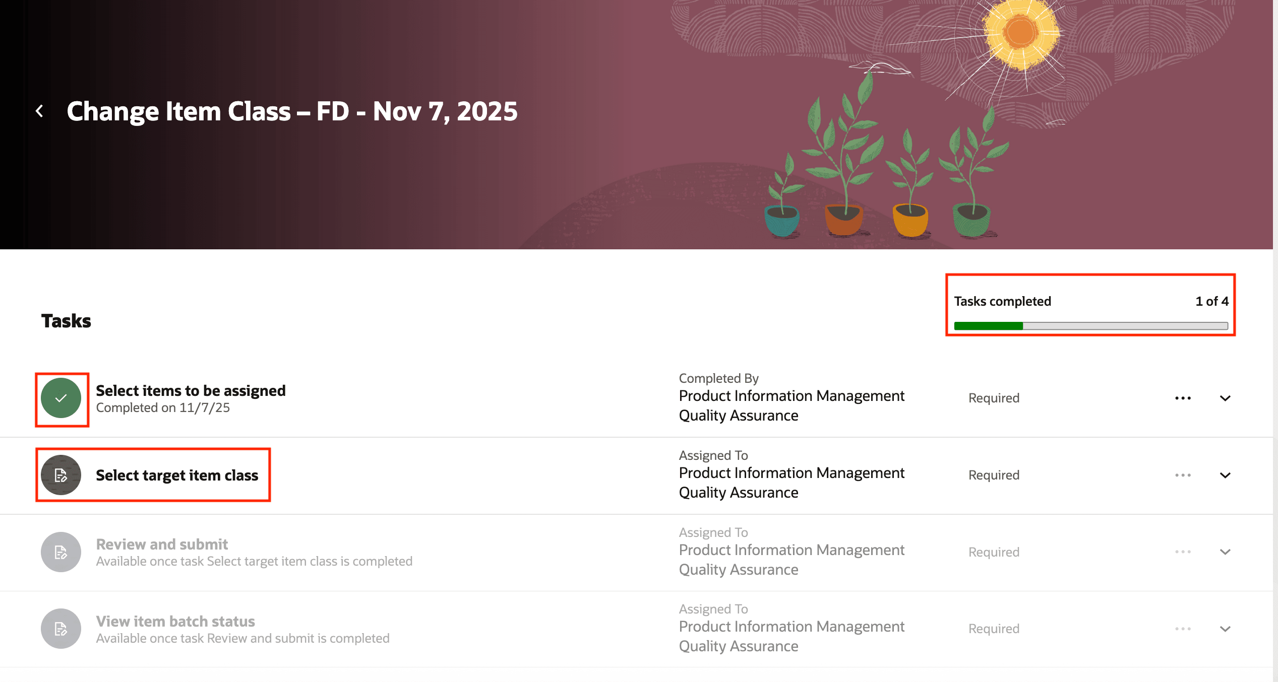 Task: Select Target Item Class