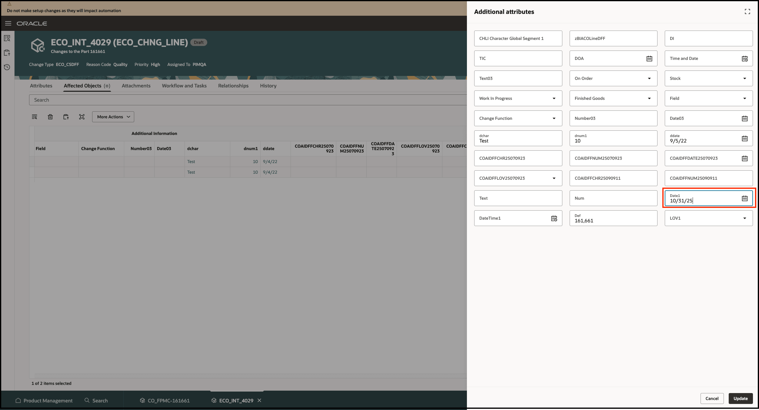 Edit Context Sensitive Descriptive Flexfields