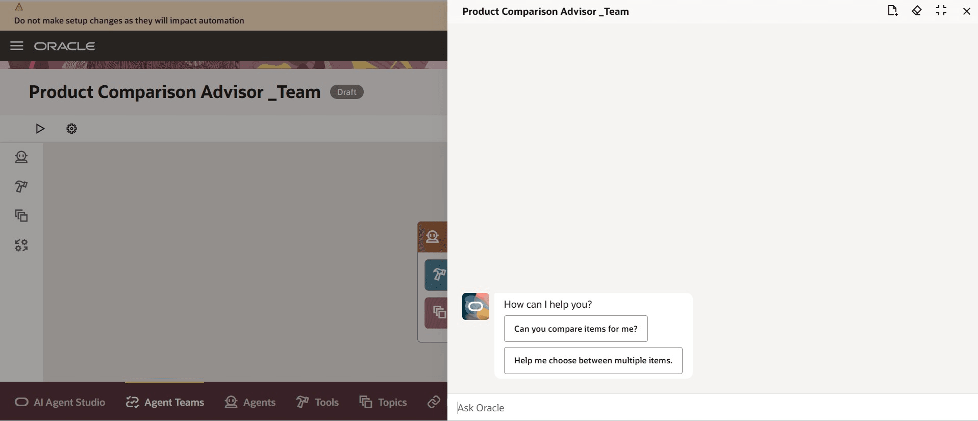 Product Comparison Advisor Starter Questions