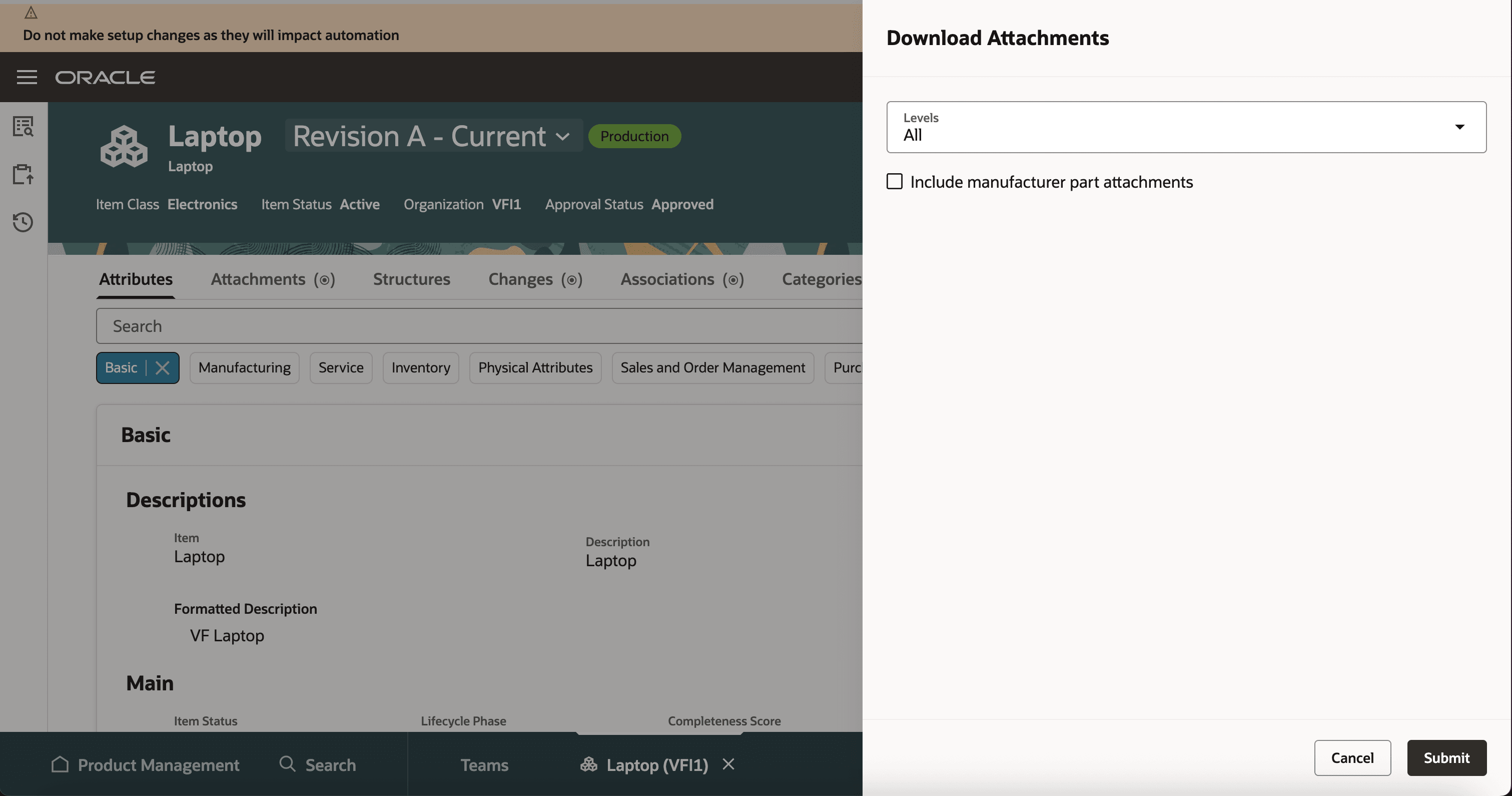 Download Attachments in Item for All Levels