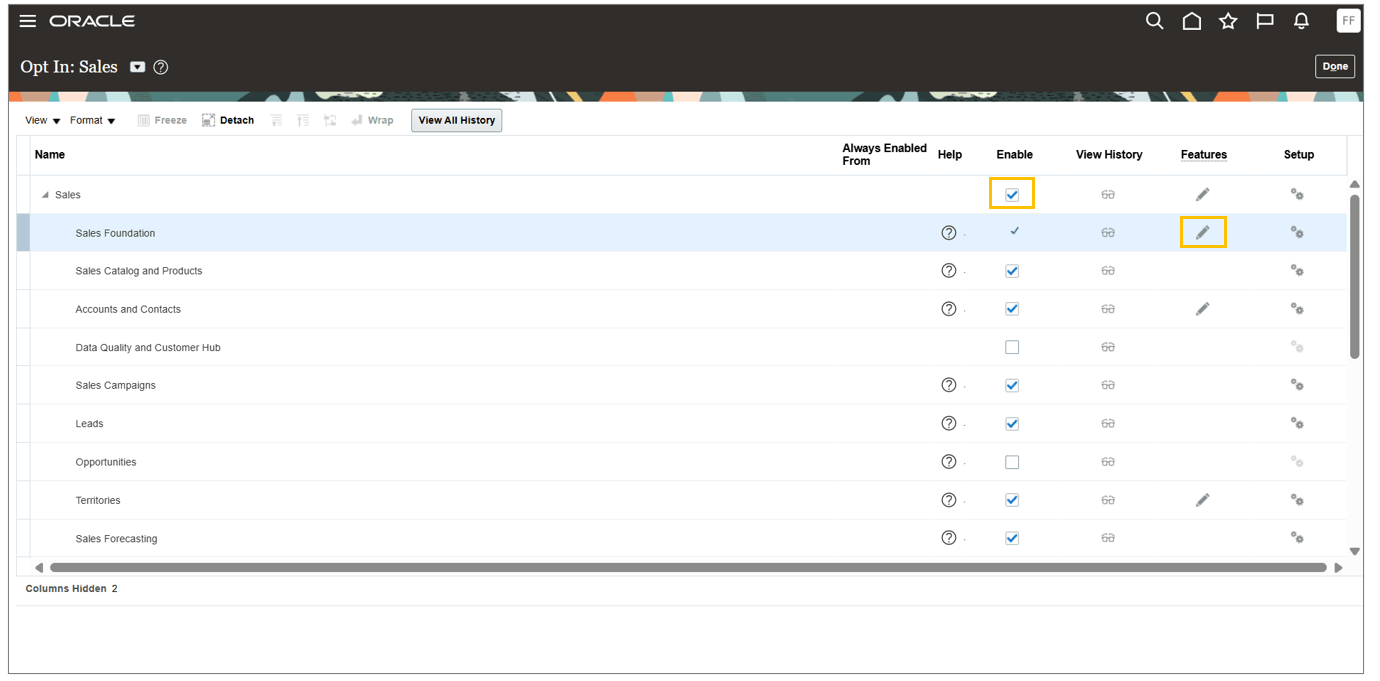 Features of Sales Foundation